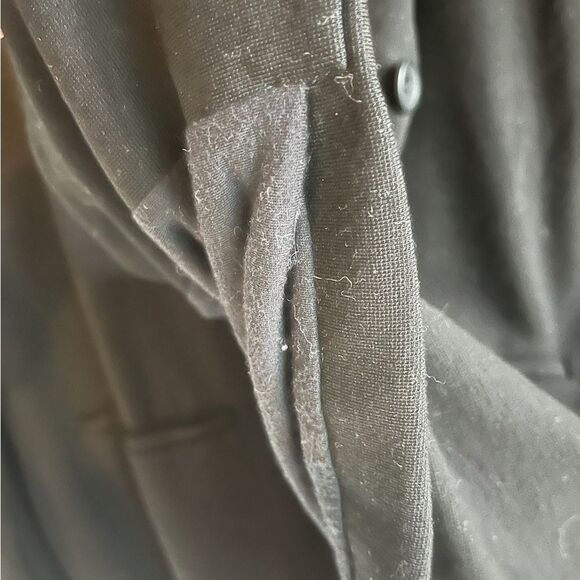 New Eileen Fisher, one button, black collar suit jacket - Picture 10 of 12